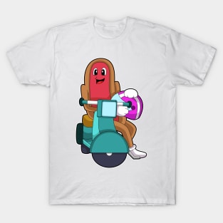 Hotdog as Biker with Scooter T-Shirt